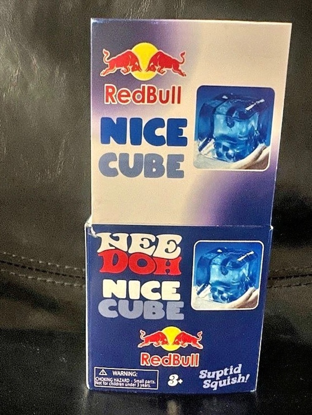 Red Bull Nice Cube Blue Squishy Toy NWT